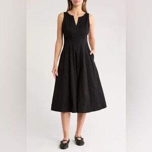 Ellen Tracy Sleeveless Paneled Midi Dress